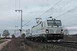 Am Nachmittag des 21.01.2018 fuhr die neuen Rem 476 453  Waadt  und Rem 476 452  Tessin  als Lokzug (München Allach - Basel Bad Bf) bei Müllheim (Baden) durchs Rheintal in Richtung Schweizer