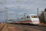 Nachschuss auf 401 054-2  Flensburg , als dieser am 09.02.2019 als ICE 276 (Basel SBB - Berlin Ostbahnhof) beim Hp.