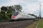 Durchfahrt am Nachmittag des 25.05.2019 von RABe 503 013-7 als ECE 52 (Milano Centrale - Frankfurt (Main) Hbf) durch den Haltepunkt von Auggen im Markgräflerland in Richtung Freiburg (Breisgau).