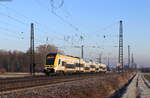 1462 007 als RE 17009 (Offenburg - Basel Bad Bf) in Niederschopfheim 13.1.22