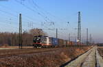 193 657 mit dem DGS 40119 (Rotterdam Botlek - Milano Smistamento) in Niederschopfheim 13.1.22