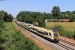 1462 008 und 1462 014 als RE 17017 (Karlsruhe Hbf - Basel Bad Bf) bei Riegel 15.7.22