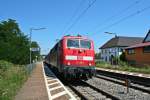 111 050-1 mit der RB 26567 am 26.07.12 in Ringsheim.