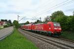 146 113-6 mit dem RE 26512 am 09.05.13 bei der Einfahrt in den Bahnhof Schallstadt.