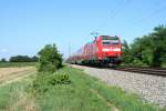 146 111-0 mit dem RE 26515 von Offenburg nach Basel Bad.