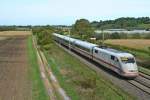 401 078-1 als ICE 277 von Berlin Ostbahnhof nach Interlaken Ost am Mittag des 16.10.13 nrdlich von Hgelheim.