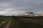 401 578-0 als ICE 276 von Interlaken Ost nach Berlin Ostbahnhof am Nachmittag des 06.01.14 bei Hgelheim.