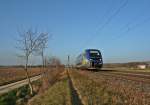 X73917 als IRE von Freiburg (Breisgau) Hbf nach Mulhouse-Ville am Nachmittag des 08.03.14 südlich von Hügelheim.