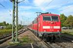 111 064 mit einer RB von Offenburg nach Basel Bad.