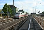 401 506-1 als leider unbekannter ICE gen Norden am Nachmittag des 17.04.14 im Bahnhof Mllheim (Baden).