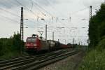 152 096-4  mit dem 44633 von Mannheim Rbf (Gruppe D) nach Basel SBB Rbf am Nachmittag des 12.07.14 nrdlich von Leutersberg.