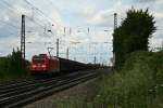 185 365-4 mit einem RedBull-Zug von Bremerhaven-Kaiserhafen nach Bludenz am Nachmittag des 12.07.14 in Leutersberg.