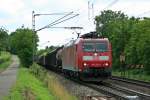 185 128-6 mit dem 45000 von Chiasso nach Mannheim Rbf am Nachmittag des 12.07.14 in Leutersberg.