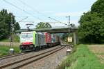 486 508 mit dem 42013 von Wanne-Eickel nach Gallerate am Mittag des 08.08.14 bei Kollmarsreute.