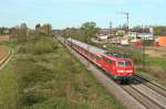 111 050-1 mit einer RB von Offenburg nach Basel Bad.