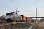 Am Nachmittag des 29.03.2017 fuhr MRCE/SBBCI ES 64 F4-990 (189 090-4) mit einem Containerzug nach Rotterdam Waalhaven durch den Bahnhof von Müllheim (Baden) in Richtung Buggingen.