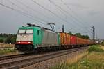 Am Nachmittag des 21.07.2017 bespannte ATLU/XRAIL 186 349-7 (ex.
