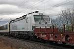 Am 27.01.2019 befand sie die Siemens-Testlok 193 829 in einem Überführungszug von Railsdventure, welcher von 111 215-0 bespannte war, als sie bei Buggingen in Richtung Schweizer Grenze