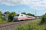 Am Nachmittag des 29.05.2020 fuhr 401 520-2/401 509-5, welche mit einer Garnitur ohne Speisewagen verkehrten, als ICE 274 (Basel SBB - Berlin Hbf) durchs Industriegebiet von Buggingen in Richtung Freiburg (Breisgau).