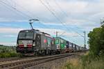 Am Abend des 08.07.2020 fuhr MRCE/BLSC X4 E-716 (193 716-8)  CROSSRAIL - bls cargo  mit einem KLV nach Rotterdam Waalhaven nördlich von Hügelheim über die KBS 702 durchs Rheintal in