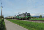 Hohberg - 6. Mai 2023 : ELL / Rail Force 1 Vectron 193 947 mit Kessel. & Getreidewagen.