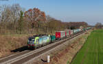 Re 475 407 mit dem DGS 40129 (Offenburg Gbf - Piacenza) bei Friesenheim 8.3.24