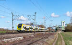 1462 003 und 1462 012 als RE 17017 (Offenburg - Basel Bad Bf) bei Friesenheim 1.3.26