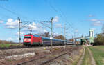 101 018 und 101 127  100 Jahre Baureihe 01  (Zugschluss) mit dem NJ 408 / IC 60408 / EN 40458 / EC 458  Canopus  (Berlin Hbf / Praha hl.n.