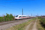 Heitersheim - 11. April 2025 : 412 041  Baden Württemberg  - ICE 275 Frankfurt/Main - Interlaken Ost.

Link zum Video : https://www.youtube.com/watch?v=o5KXy9Er8SU