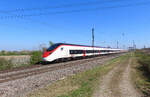 Heitersheim - 11. April 2025 : Giruno 501 023  Wallis  am ECE 151 von Frankfurt/Main nach Milano Centrale.

Link zum Video : https://www.youtube.com/watch?v=o5KXy9Er8SU