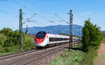 RABe 501 232 und RABe 501 215  St.Gallen  als ECE 4 (Basel SBB - Hamburg Hbf) bei K�ndringen 24.4.26
