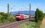 120 143 und 120 144 mit dem DZ 13408 (Domodossla - Bad Bentheim) bei K�ndringen 24.4.26