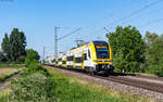 1462 001 und 1462 002 als RE 17021 (Offenburg - Basel Bad Bf) bei Ringsheim 27.5.26