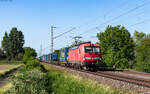 193 343 mit dem KTE 41041 (Duisburg Ruhort Hafen - Chiasso SM) bei Ringsheim 27.5.26