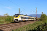K�ndringen - 11 April 2025 : 463 001 + 463 008 mit der RB 17184 von M�llheim nach Offenburg.