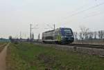Der SNCF-X73910 als IRE Mulhouse Vill - Freiburg (Breisgau) Hbf am 27.03.13 bei Hgelheim.
Seit Fahrplanwechsel 2012/2013 fahren diese Zge planmig auf dieser Relation.