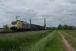ES 64 F4-095 mit einem KLV-Zug in die Schweiz am 23.05.13 bei Hgelheim.