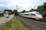 406 553-8 als ICE 506/106 von Basel SBB nach Kln/Amsterdam am 25.06.13 in Schallstadt.