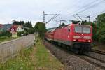 143 640-1 mit einer RB nach Neuenburg (Baden) am 25.06.13 bei der Ausfahrt aus Schallstadt.