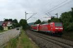 146 110-2 mit dem RE 26514 von Basel Bad. Bf nach Offenburg am 25.06.13 bei der Einfahrt in Schallstadt.