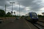 X73905 beim Umsetzten von Gleis 4 auf Gleis 5 am Nachmittag des 25.04.14 im Bahnhof Mllheim (Baden). In Krze wird der Triebwagen als RB in Richtung Mulhouse-Ville starten.
Gre an das Lokpersonal!