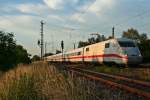 401 006-2 als ICE 375 von Berlin Ostbahnhof nach Basel SBB am Abend des 06.06.14 in Orschweier.