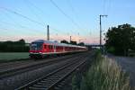 50 80 80-35 156-4 an der Spitze einer RB von Schliengen nach Offenburg am Abend des 13.06.14 in Mllheim (Baden).