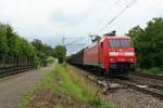 152 050-1 mit dem RedBull-Zug 49150 von Bludenz nach Bremerhaven Kaiserhafen am Nachmittag des 12.07.14 in Leutersberg.