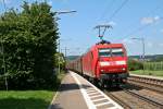 145 028-7 mit dem 44609 von Gremberg nach Basel SBB Rbf am Nachmittag des 01.08.14 in Kollmarsreute.