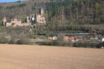 Am 26.03.2022 ist 01 180 mit einem Sonderzug von Crailsheim nach Frankfurt unterwegs.
