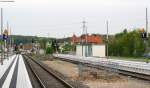 Die neuen Bahnsteige von Grombach 16.4.09