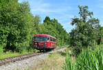 Kurz vor Neckarbischofsheim Stadt ist der 798 081 am Sonntag 17.7.2022 zusehen.