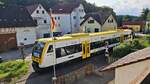 Das SWEG Regioshuttle VT233 fuhr am Abend des 05.08.2025 im Rahmen des Straßenersatzverkehrs auf der Krebsbachtalbahn von Obergimpern nach Neckarbischofsheim Nord.