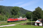 111 007-1 mit dem RE 38959 (Ludwigshafen(Rh)Hbf-Freudenstadt(Hbf)) bei Gernsbach 26.5.16